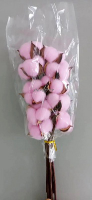 Cotton Flower-10 Stems Pink