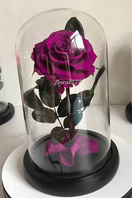 Preserved Rose in glass-17