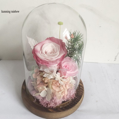 Preserved Rose In Glass Dome-33