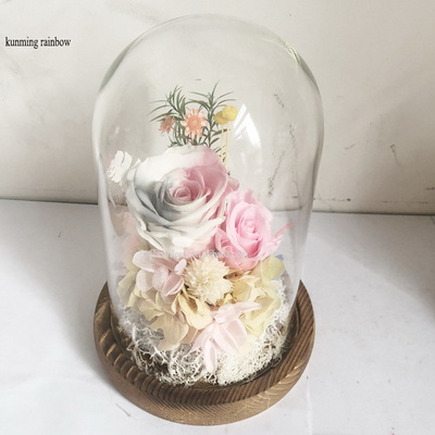 Preserved Rose In Glass Dome-18