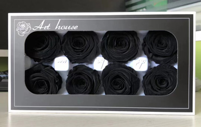 4-5CM (8pcs-box) Solid color preserved rose head-17