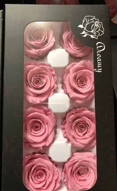 4-5CM (8pcs-box) Solid color preserved rose head-11