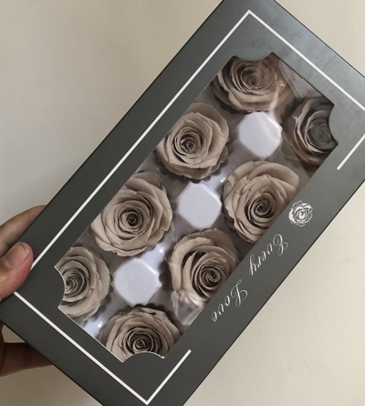 4-5CM (8pcs-box) Solid color preserved rose head-07